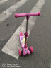 迪士尼滑板车儿童1-2-3-6岁男女宝宝四轮滑步车 闪光可升降折叠三轮 实拍图