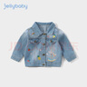 JELLYBABY【女童牛仔外套】春季童装新款儿童外套宝宝牛仔衣 牛仔蓝 100 实拍图