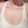 暴走的萝莉 运动内衣女中强度文胸透气防震健身跑步瑜伽背心LLWX02948 梨花白 L 实拍图