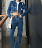 Calvin Klein Jeans24春夏新款女士复古简约布标纯棉短款牛仔夹克J223695 1A4-牛仔蓝 XS 晒单实拍图