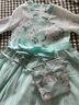 贝孩趣童装汉服女童连衣裙夏装公主裙儿童古装裙子六一儿童节演出中国风 浅绿色 130码(建议身高115-125厘米) 实拍图
