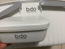 bdo肥皂盒带盖香皂盒沥水旅行便携式收纳简约防水肥皂盒 白色1个 实拍图