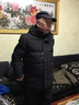 啄木鸟羽绒服男中老年人加厚连帽爸爸冬装中年男士外套大码宽松爷爷衣服 中款-黑色 2XL(建议140-155斤) 实拍图