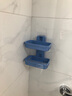 芈硕粘贴肥皂盒 沥水壁挂式双层简约承重香皂盒 粘贴浴室双格皂架 北欧蓝 实拍图