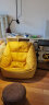 无印良品（MUJI） 豆袋沙发  外套可拆 懒人沙发 单人沙发读书角沙发KBB1CC2S 黄色 长70.5*宽74*高70cm 实拍图