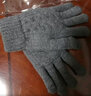 领迷风毛线触屏手套男士冬天女加绒加厚棉老人保暖冬季东北骑行防寒骑车 女款橘粉色 均码 实拍图