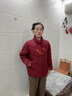 恒源祥中年妈妈冬装保暖中式国风红色羽绒服中老年人女装衣服鸭绒厚外套 实拍图