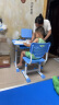 晶熠儿童学习桌椅套装课桌小学生写字桌子学校作业书桌椅家用可升降 知学款(蓝):手摇桌手提椅-阅读架 实拍图