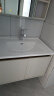 九牧（JOMOO）浴室柜 陶瓷一体盆铝合金抗菌悬挂组合柜海湾灰80cm A2706-716P-1 实拍图