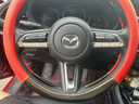 达珀德 方向盘套汽车真皮把套四季通用防滑专用碳纤牛皮免手缝 适用于 马自达3昂克赛拉CX5 CX4马自达6阿特兹CX8 圆型真皮碳纤【黑色款+运动标】 实拍图