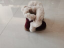 戴维贝拉（DAVE＆BELLA）冬天新款儿童女童靴子宝宝加绒保暖棉靴中筒靴 紫色 140（鞋内长14.0cm ） 晒单实拍图
