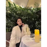 马迪安2023秋冬时尚皮草外套女新款仿狐狸毛短款洋气毛毛外套小香风大衣 奶茶杏 L 【适合110-125斤】 实拍图