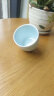 天泽（TIAN ZE） 影青瓷陶瓷茶杯主人杯影雕功夫茶具单杯茶盏陶瓷映青杯茶杯单杯 观音手-不倒杯 实拍图