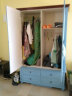 方合子（BOXES FUN） 地中海实木四门衣柜美式卧室大空间储物衣柜欧式衣橱 两门衣柜（送装价）复古蓝 晒单实拍图