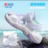 特步（XTEP）儿童童鞋女童夏季包头凉鞋大童透气沙滩鞋 月光灰/雪青紫 34码 实拍图