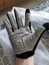 洛克兄弟（ROCKBROS） 半指骑行手套夏季短指手套透气自行车减震男女户外运动通用款 透气蛛网款 黑灰 长指 L 实拍图