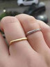 微奢妙珠方形黄金戒指999足金素圈光面指环3D硬金几何形小方戒女抖音同款 15号 实拍图