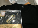 七匹狼短袖T恤男纯棉夏季打底衫基础纯色小白T男生运动汗衫背心 圆领黑色 2XL (180) (建议145-160斤) 实拍图