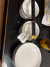 寻诺陶瓷餐具套装北欧家用饭碗菜盘简约碗碟筷勺套装4人食 钻石16头 实拍图
