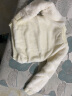 圣芙恺（CEFREKAY）儿童毛衣加绒加厚中大女童保暖婴幼儿男宝宝韩版手编羊毛衫毛线衣 白色 110 cm 实拍图