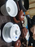 南山先生 哑光脂白茶具套装功夫茶具茶盘白瓷手绘盖碗茶滤公道茶杯套组 手绘小鱼茶具茶盘套装 实拍图