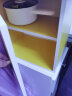 奇艺小家书柜自由组合书柜格子柜储物柜收纳小柜子组合柜落地小书柜带门 黄色带门+层板 实拍图