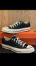 匡威（Converse）男女鞋经典低帮复古休闲百搭情侣帆布鞋 162058C CHUCK 70黑色 37.5 实拍图