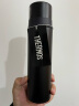 膳魔师（THERMOS）保温杯不锈钢水杯磨砂黑500ml男女保冷杯子双盖FFM-501 实拍图