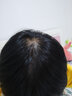 宜心 假发女真发假发片夏季透气款头顶补发片遮白发块片全手织假发片 10.手织【10*12】25cm黑色-刘海 实拍图