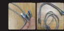 罗马仕 三合一数据线伸缩苹果安卓Type-c充电线快充一拖三多头iPhone13/12小米华为车载手机充电器线 1.2米蓝 实拍图