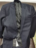 海派浩宇 西服套装男士商务休闲新郎结婚礼服修身西装职业装正装伴郎外套 1691黑色 2XL (180) 实拍图