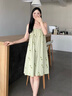 歌倩雅轩之婷【超柔软】吊带睡裙女夏款棉薄款甜美满印郁金香睡衣裙子 D2366138 XL 实拍图