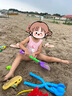 弈姿儿童泳衣女童宝宝连体游泳衣小童泳装女 EZI20G050 粉色 110cm 实拍图