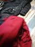 艾珠儿工装派克服棉服女冬季新款女装加绒加厚中长款棉衣宽松棉袄外套女 酒红色 S(建议118斤以下) 实拍图