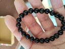 百老石 天然彩虹眼黑曜石手链 8mm--14mm 时尚男女款手串 配鉴定证书 彩虹眼黑曜石手链( 8mm ) 实拍图