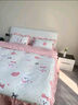雅鹿水洗棉花边四件套公主风床单被套家用宿舍床裙被罩裸睡床上用品 可爱萌宠米【软糯亲肤放心裸睡】 1.8m 床裙款 四件套-被套200*230cm 实拍图