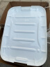 禧天龙塑料衣物收纳箱杂物整理箱60L 蓝色  3个装 带轮 实拍图