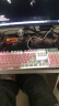 黑爵（AJAZZ）AK35I机械键盘 有线游戏键盘 PBT键帽 纯净白光 游戏 电脑 笔记本 吃鸡键盘 白粉色 青轴 实拍图