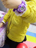 LASIKA儿童手表女孩学生电子表防水闹钟女表果冻夜光小女童多功能男孩表 F82紫色 实拍图