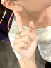 中国黄金（CHINA GOLD）蝴蝶结银耳钉女爆款耳饰高级感时尚饰品生日618礼物送老婆 蝴蝶结耳钉【一对】 实拍图