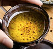 建盏功夫茶具套装家用窑变天目釉茶杯茶壶茶盘陶瓷钧窑沙金泡茶器 14头（沙金釉）蓝—美人壶 实拍图
