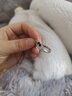 持为手机指环扣纯银挂件情侣挂绳男女款S925银挂饰个性创意苹果华为吊坠手指扣挂环精致挂坠链挂饰 【S925纯银-共渡爱河】-男款-内径1.8cm 实拍图