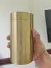 鲁来聚好黄铜茶叶罐旅行便携密封罐个性创意茶叶存储罐中式小号茶具零配件 纯铜茶叶罐大号-厚德载物 220ml 实拍图
