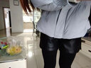 衣品饰卫皮短裤女春季新款PU短裤松紧腰短裤靴裤短皮裤休闲短裤女外穿春秋 黑色 加绒款 L（适合107-115斤） 实拍图