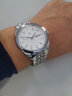 天王（TIAN WANG）男手表商务自动机械表钢带防水双日历品牌腕表新年礼物送爸爸5812 简洁大方 白盘带机械男表 实拍图