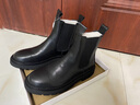高筒切尔西男靴时尚百搭烟筒靴男女情侣鞋牛皮马丁靴男生套脚长筒靴子男士黑色高帮皮鞋厚底耐磨 黑色高筒(加绒) 40皮鞋码(等于运动鞋41码) 实拍图