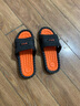 傲万2026新款拖鞋男夏防滑室内居家时尚浴室情侣家居按摩外穿凉拖鞋男 黑橙 42-43 适合41-42 实拍图