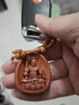 珮璎桃木十二生肖守护神本命佛钥匙链男女挂件挂件钥匙扣 不动尊菩萨生肖鸡本命佛吊坠 实拍图