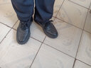 戈耐棉鞋真皮冬天季加绒加厚保暖防滑软底商务休闲棉皮鞋二棉爸爸鞋子 黑色 真皮加绒款 42 码 (260mm) 实拍图