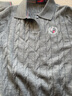 Navigare意大利小帆船羊毛衫女士秋冬款翻领毛衣内搭绞花毛衣刺绣打底衫女 暗岩灰 XL 52 实拍图